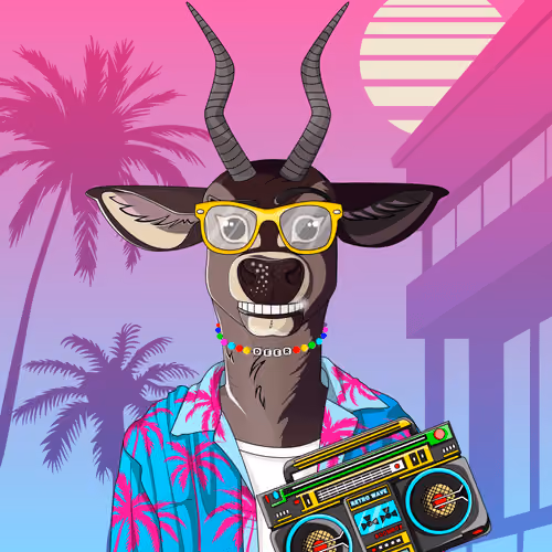 Retrowave deer #618