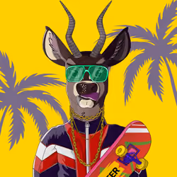 Retrowave deer #2229