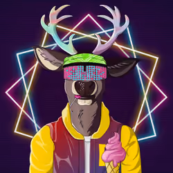 Retrowave deer #299