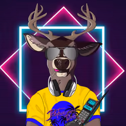 Retrowave deer #2447