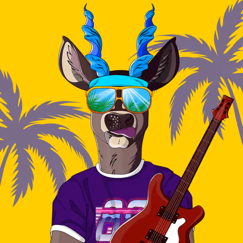 Retrowave deer #2706