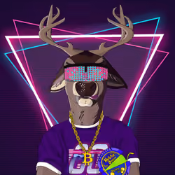 Retrowave deer #3431