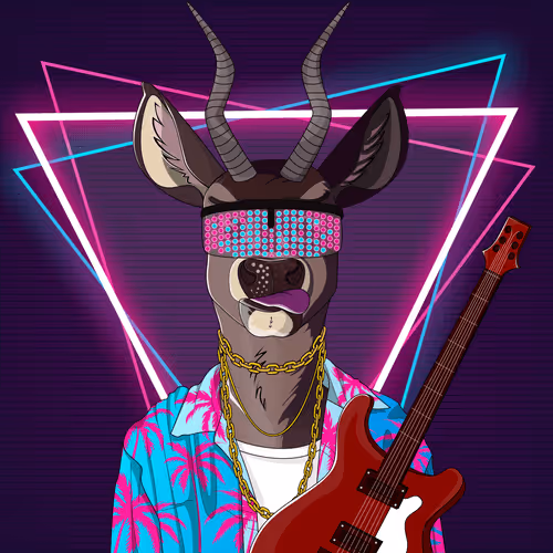 Retrowave deer #2348