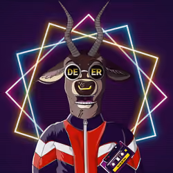 Retrowave deer #2739