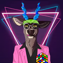 Retrowave deer #2863