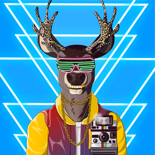 Retrowave deer #2247