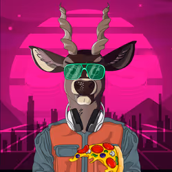 Retrowave deer #2306