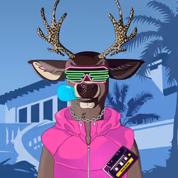 Retrowave deer #1281