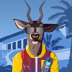 Retrowave deer #1485