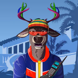 Retrowave deer #1688