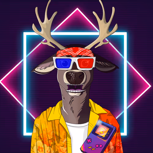 Retrowave deer #2405