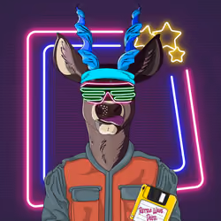 Retrowave deer #3430
