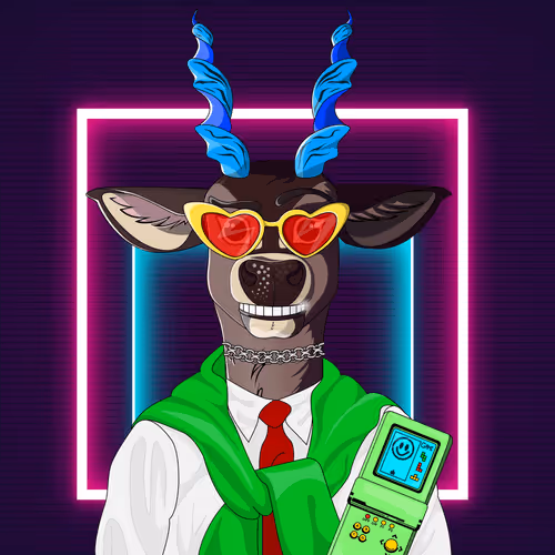 Retrowave deer #2959