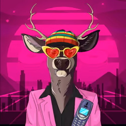 Retrowave deer #1394