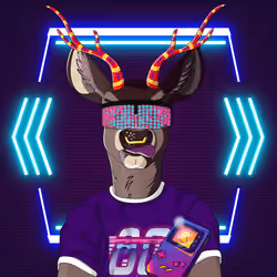 Retrowave deer #1194