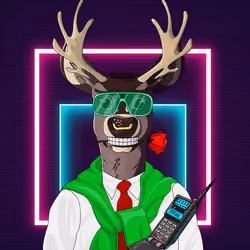 Retrowave deer #1312