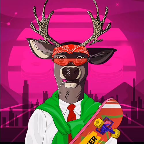 Retrowave deer #1302