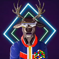 Retrowave deer #2409