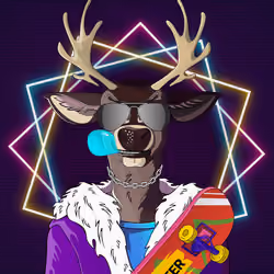Retrowave deer #3192