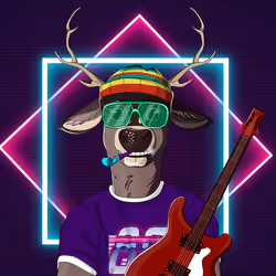 Retrowave deer #322