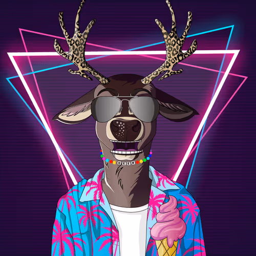 Retrowave deer #544