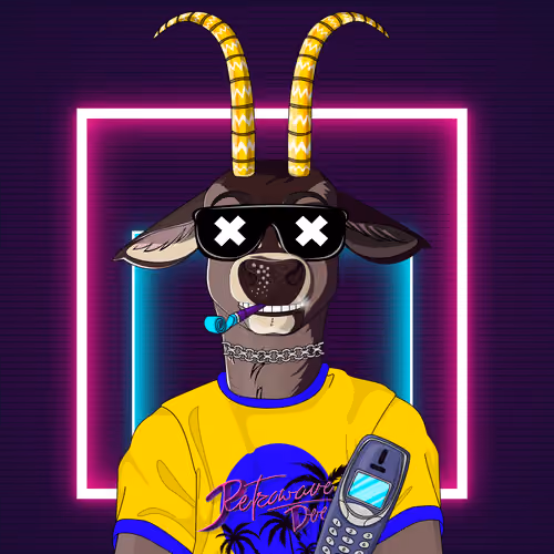Retrowave deer #2644