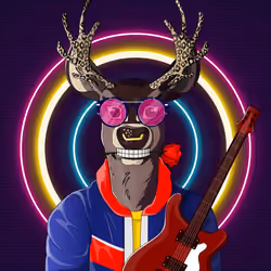 Retrowave deer #641