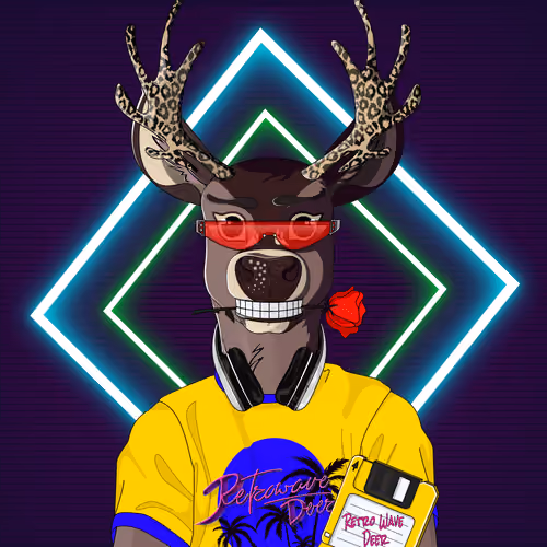Retrowave deer #1215