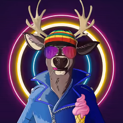 Retrowave deer #711