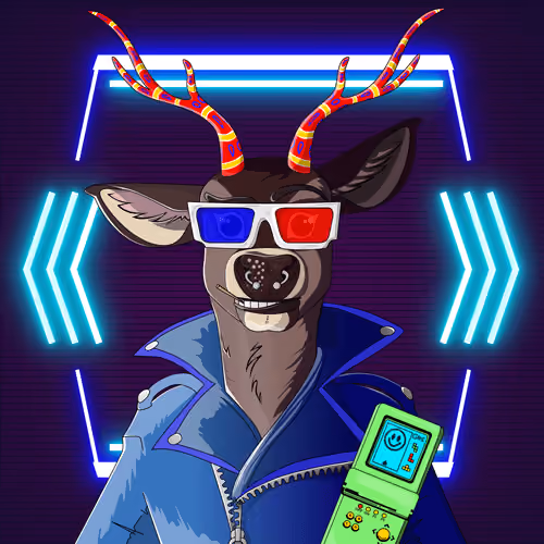 Retrowave deer #3266
