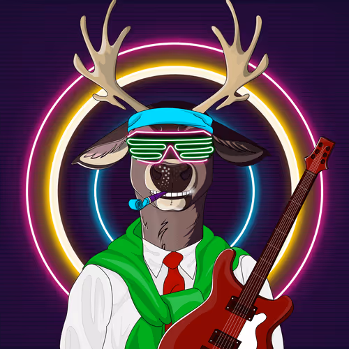 Retrowave deer #666