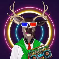 Retrowave deer #2227