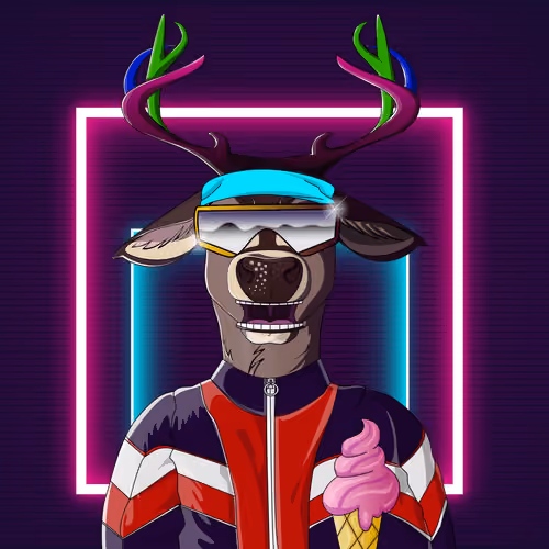 Retrowave deer #50