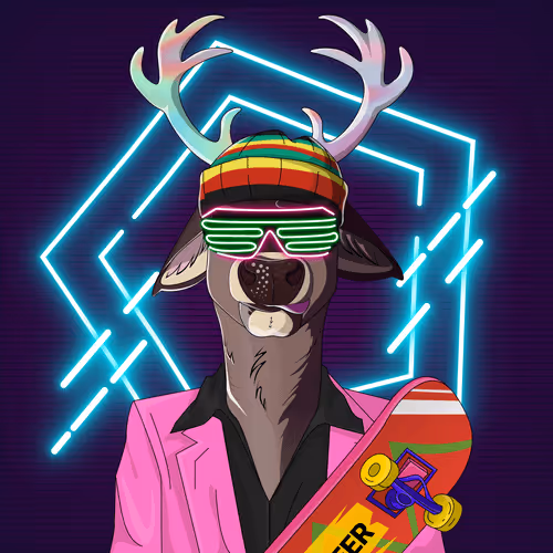 Retrowave deer #1860