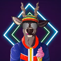 Retrowave deer #2440