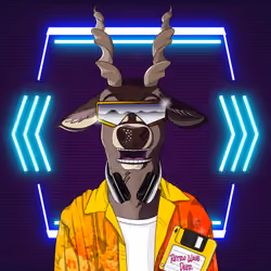 Retrowave deer #3282
