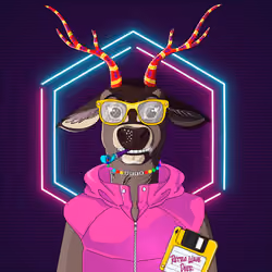 Retrowave deer #2309