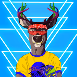Retrowave deer #3107
