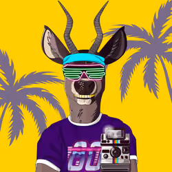 Retrowave deer #2070