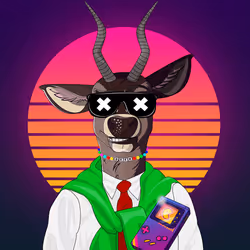 Retrowave deer #1905