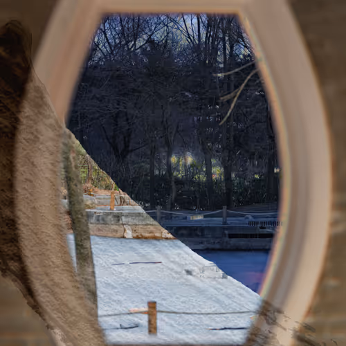 the scenery of two faces