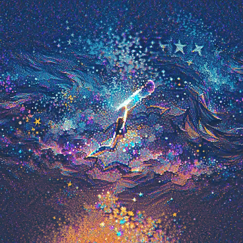 RADIANT SHOOTING STAR GALAXY