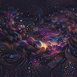 BRILLIANT OUTER SPACE GALAXY