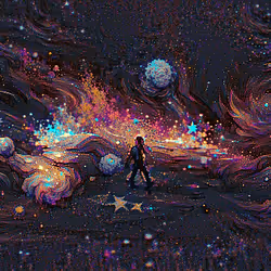 WANDERING DYING STAR GALAXY