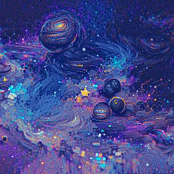 DARK SOLAR SYSTEM GALAXY