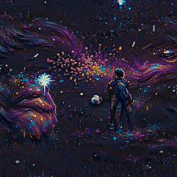 BRILLIANT COMET GALAXY