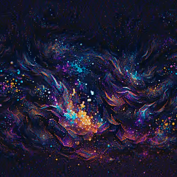 RADIANT NEBULAE GALAXY