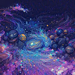 TRIPPY SOLAR SYSTEM GALAXY