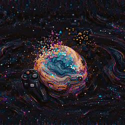 FLOWING COMET GALAXY