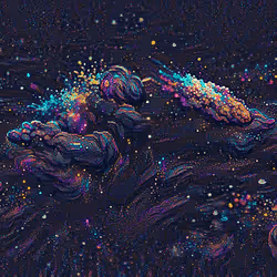 TRIPPY COMET GALAXY